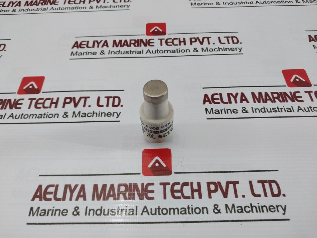 Lot Of 9X Ljs 25A 500V Vollschutz Ceramic Bottle Fuse