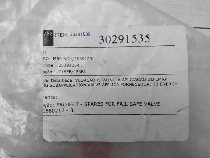 Lot Of 9X Nov 20391234 Packing Stem Seal 1.25 X 2.00 Lmrp Valve