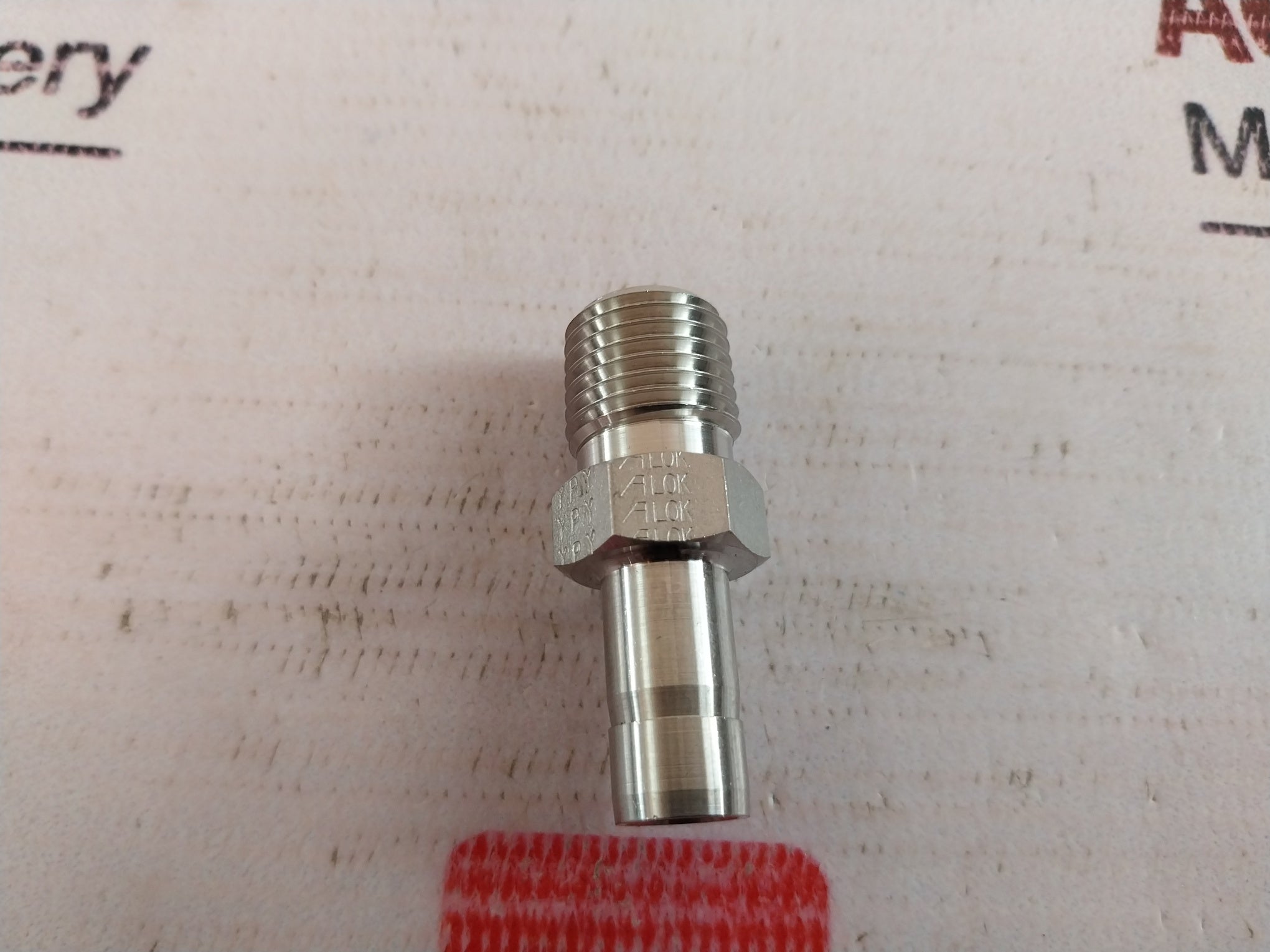 Lot Of 9X Parker Pmi Pc-1/4 Fitting Connector Stainless Steel