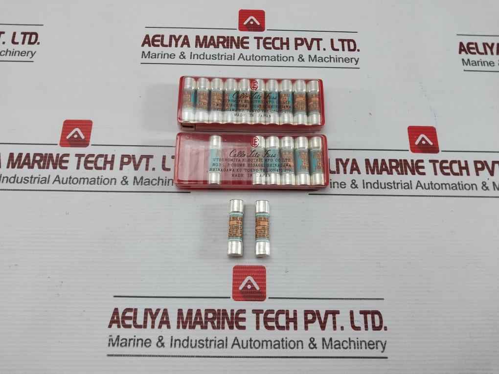 Lot Of 9X Utsunomiya Electric Nc0 Cello-lite Fuse 10A 500V