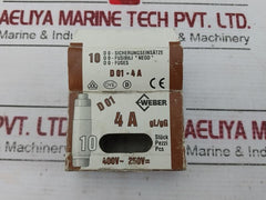 Lot of 9X Weber D01-4A Overcurrent Protection Fuse GL/GG IW 1310004