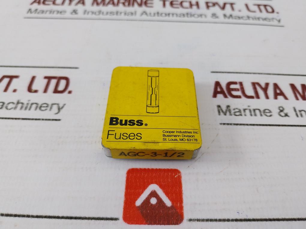 Lot of 9X Bussmann AGC-3-1/2 Fuse 100A 250V AC, 10000A 125V AC