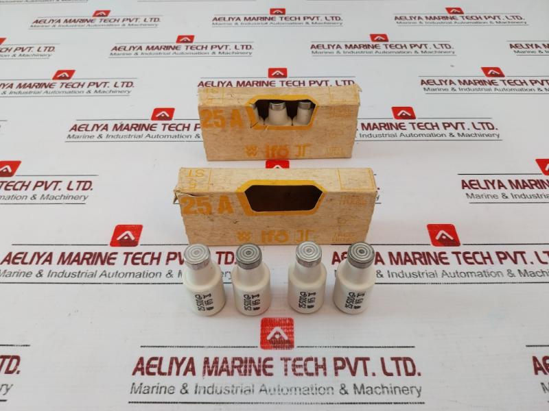Lot of 9X IFO Electric 25/500 Bottle Fuse 25A