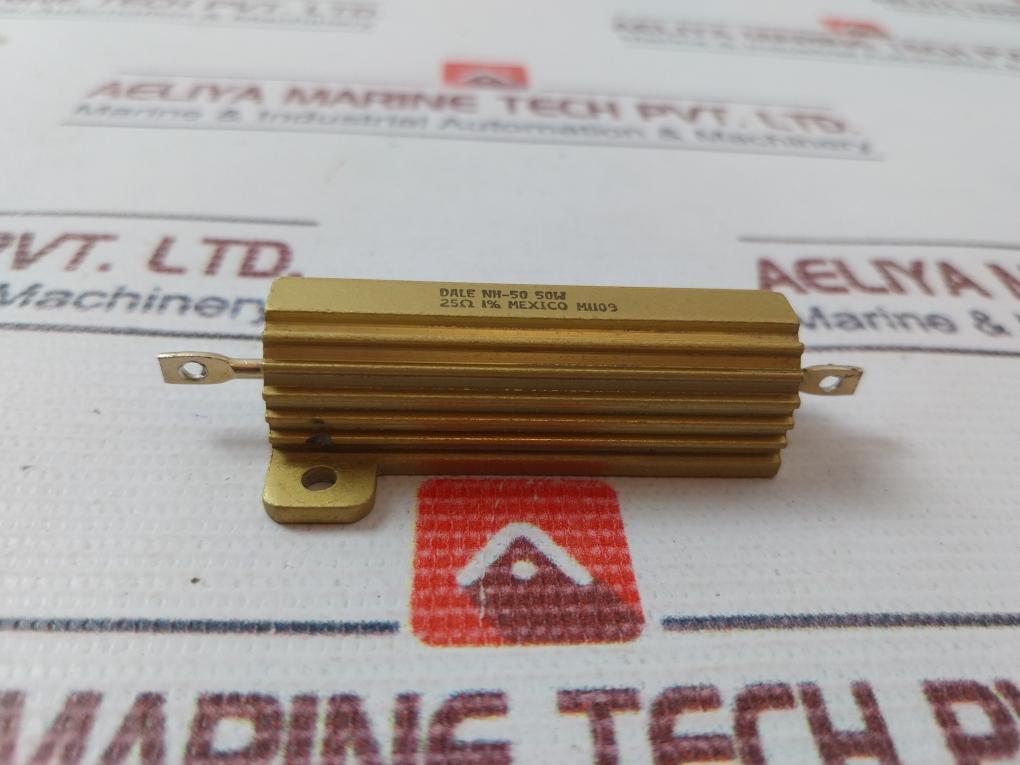 Lot of 2X DALE NH-50 Resistor 50W 25 OHM 1%