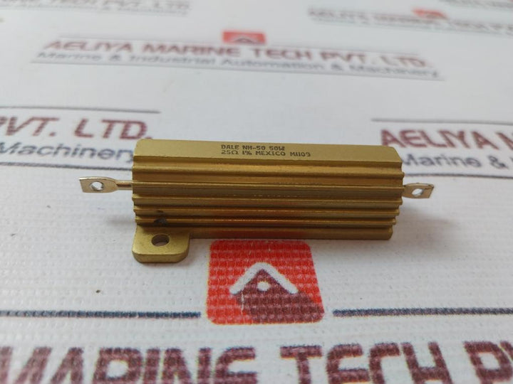 Lot of 2X DALE NH-50 Resistor 50W 25 OHM 1%