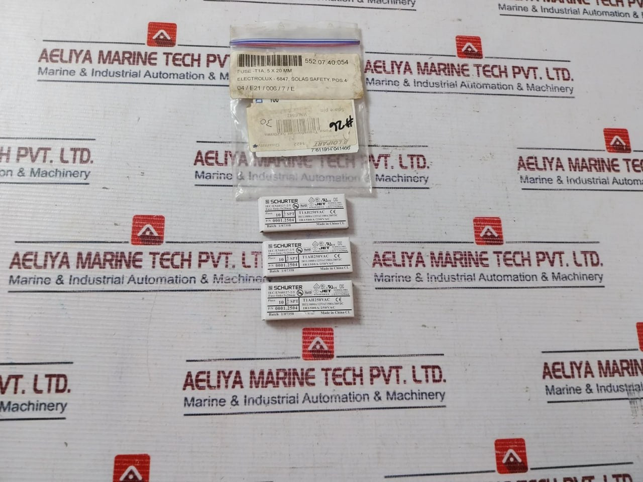 Lot Of 10X Schurter Spt 0001.2504 Fuse-link 5X20Mm