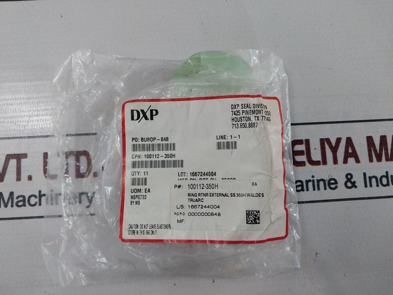 Lot of 11X Oceaneering 100112-350H Retaining Ring
