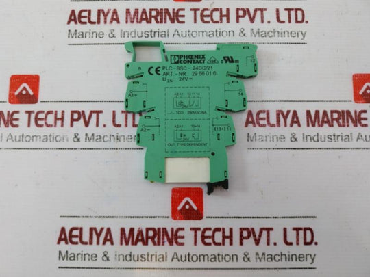 Lot Of 2X Phoenix Contact Plc-bsc-24Dc/21 Relay Base 2966016 24V 250Vac/6A 12V
