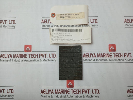 Lot Of 2X Rc-3208 Lining Segments Spring Set Hydraulic Brakes