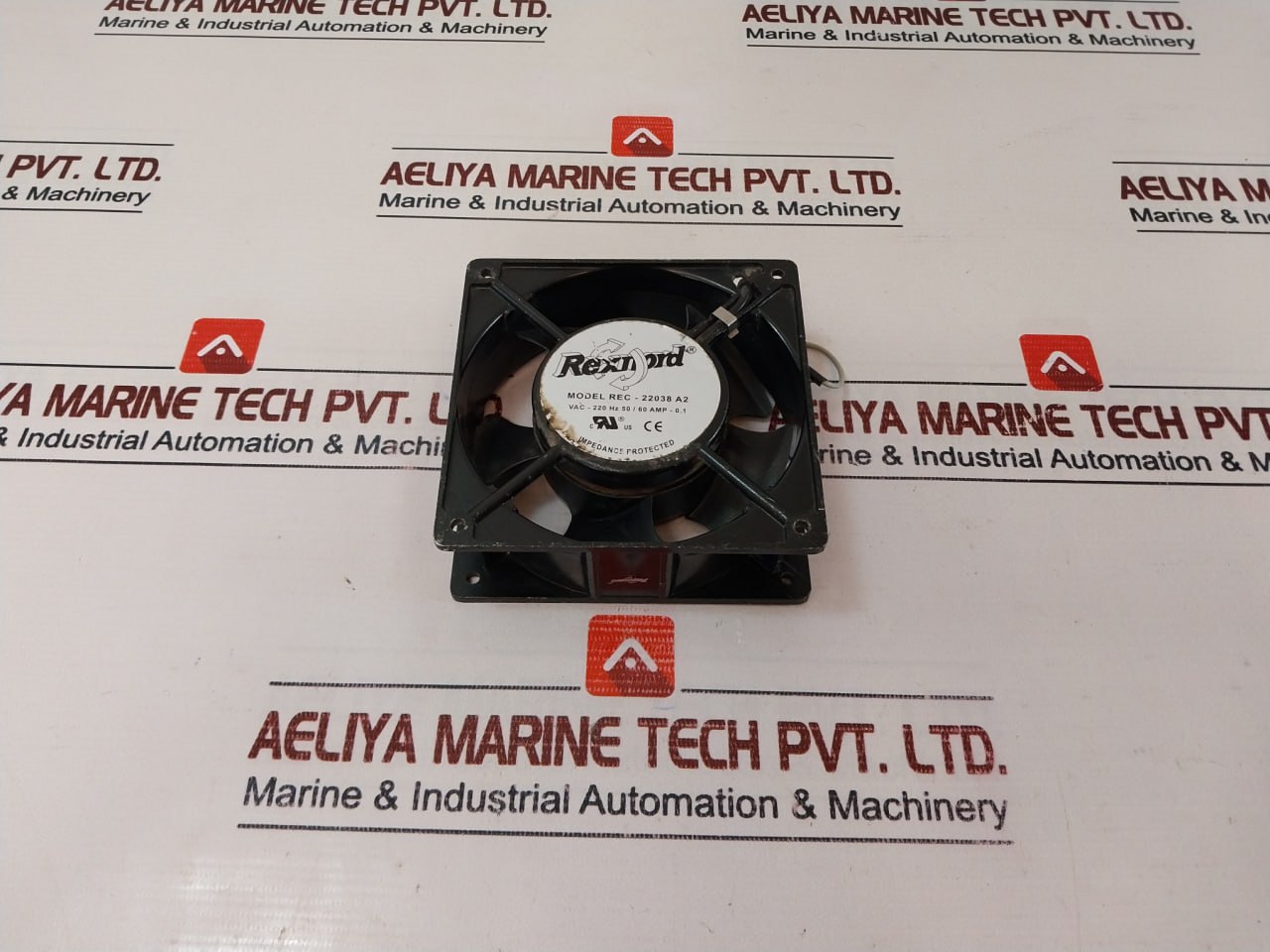 Lot Of 2X Rexnord Rec-22038 A2 Cooling Fan 220 Vac 50/60 Hz Amp-0.1