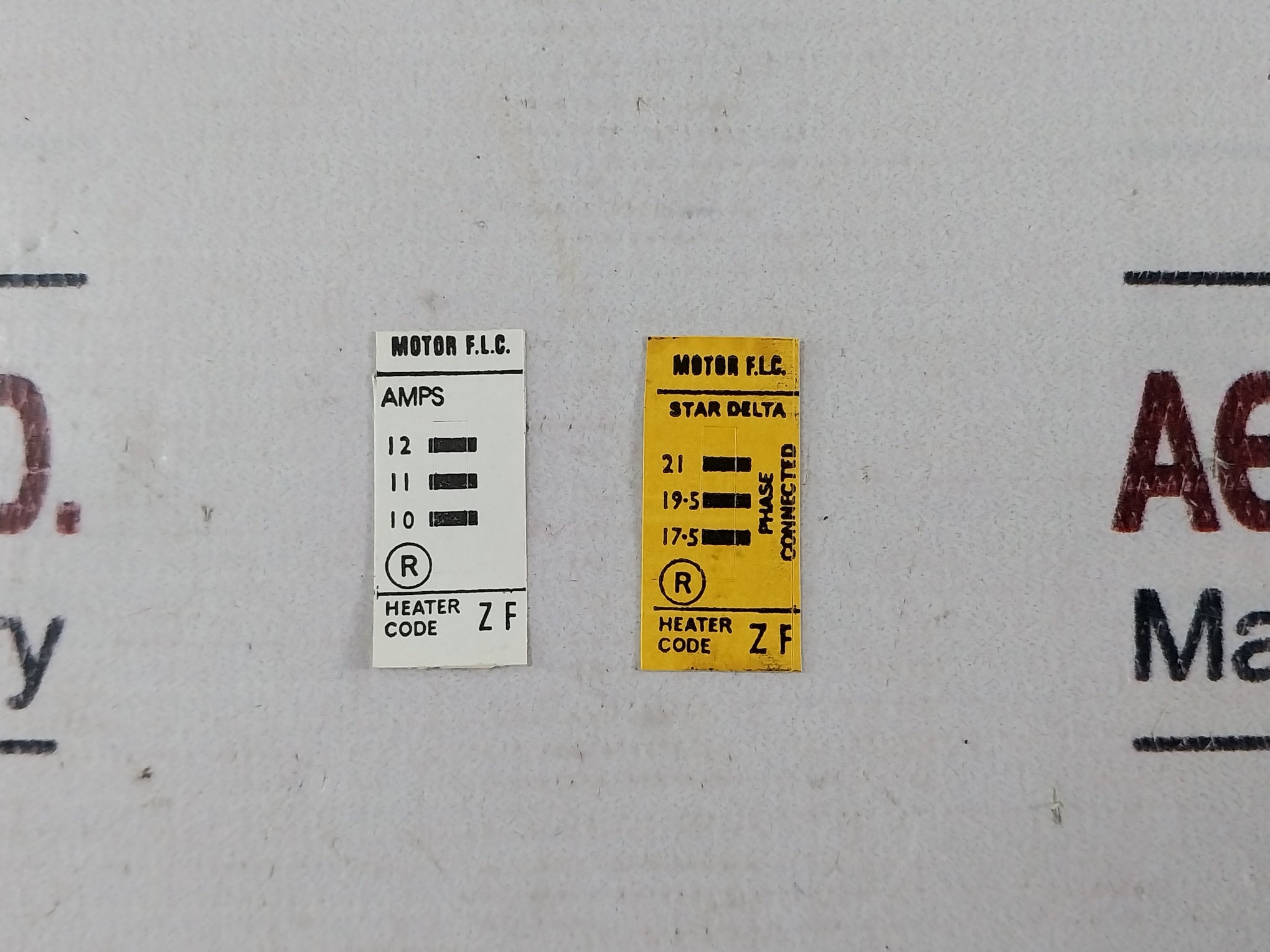 Lot of 3X ALLENWEST ELECTRICAL OLRHZF Overload Relay Heater Pack 10-12 Amps