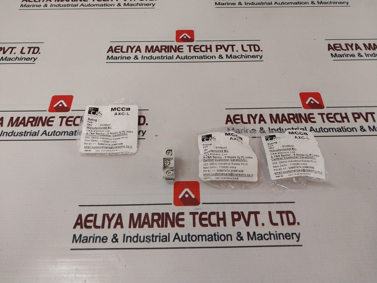 Lot Of 3X C&S Electric Axc-l Moulded Case Circuit Breaker