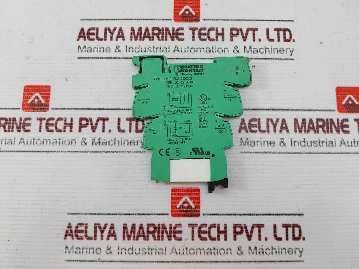 Lot Of 4X Phoenix Contact Plc-bsc-24Dc/21 Relay Base 29 66 016 250Vac/6A 24Vdc