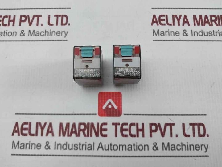 Lot of 3X SIEMENS LZX: PT570730 Plug-in Relay 230V AC Used