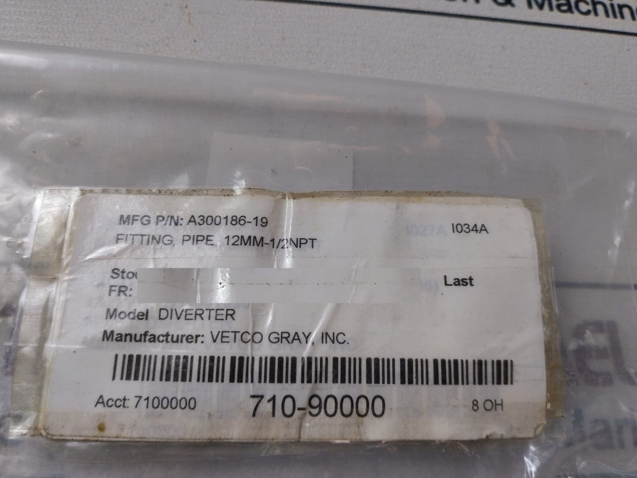 Lot of 3X SWAGELOK 316 Pipe Fitting 12MM-1/2NPT A300186-19