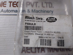 Lot of 4X Altech P50ULB Power Distribution Block 115A/600V 14-1AWG