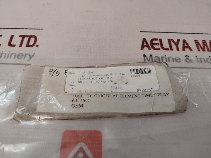Lot of 4X Cooper Bussmann Frs-r-50 Fusetron Dual-element Time-delay Fuse
