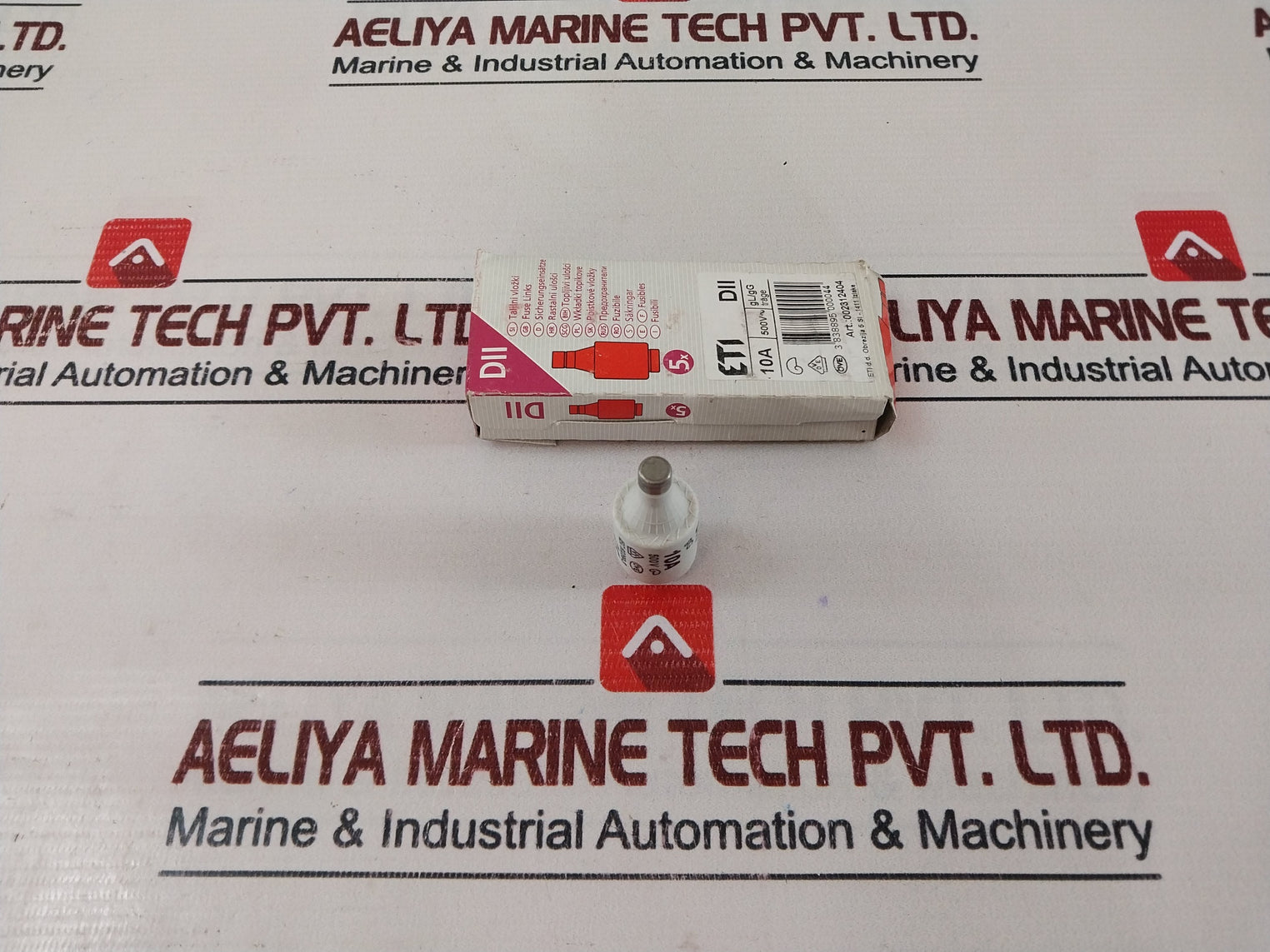 Lot Of 5X Eti 2312404-01 Fuse Links Dii 10A 500V