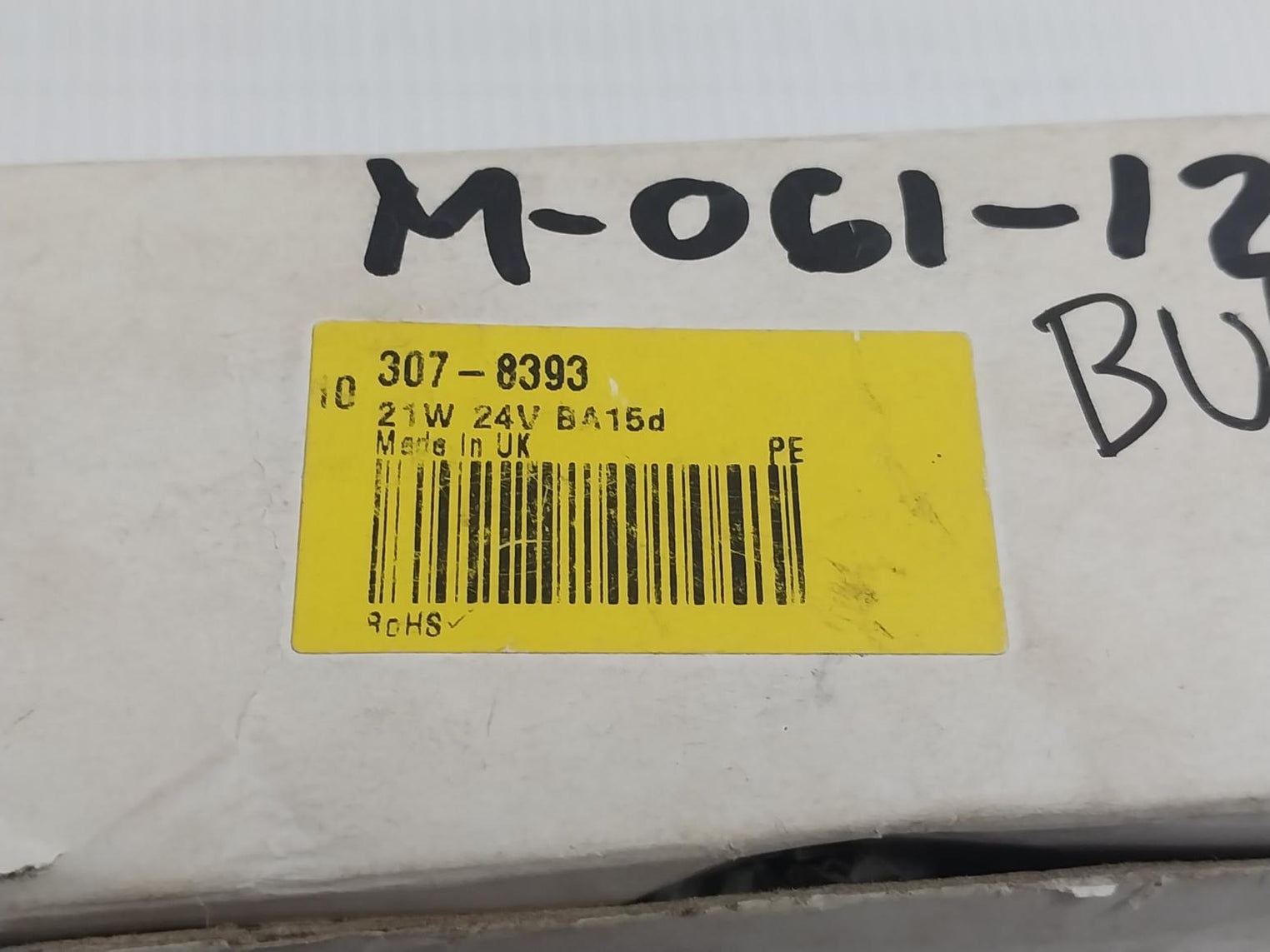 Lot Of 5X Rs 307-8393 Incandescent Light Bulb 24V/21W