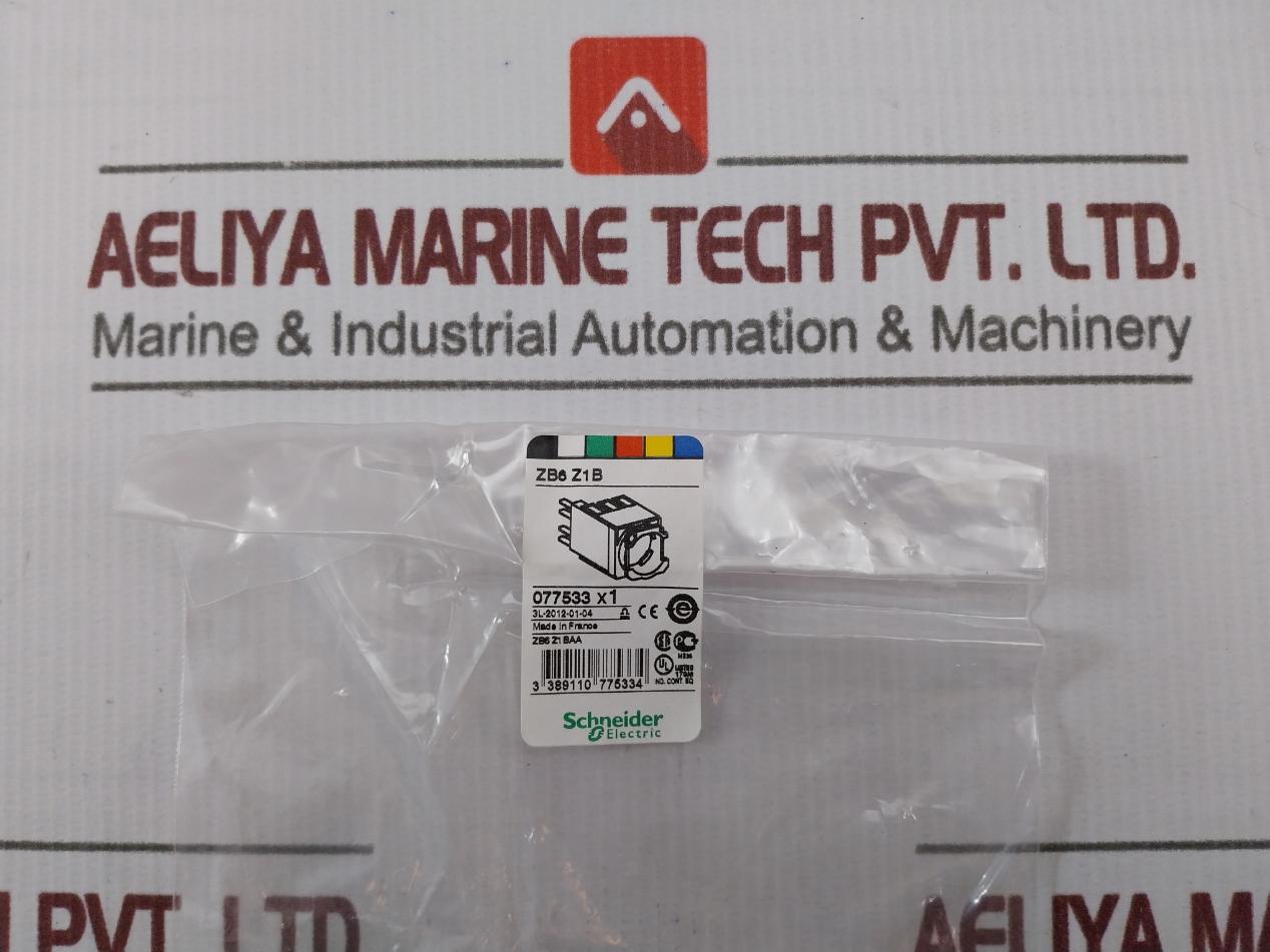 Lot Of 5X Schneider Electric Zb6 Z1B Contact Block 1No Faston Connect 077533 X1