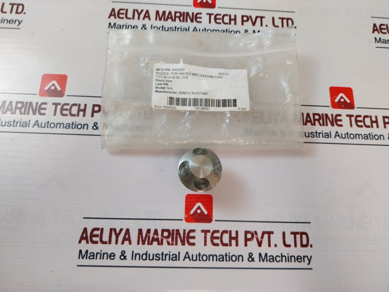 Danfoss Xwst 0.95/10-y2013-k=0.95-100-p Nozzle For Water Mist System 8004007