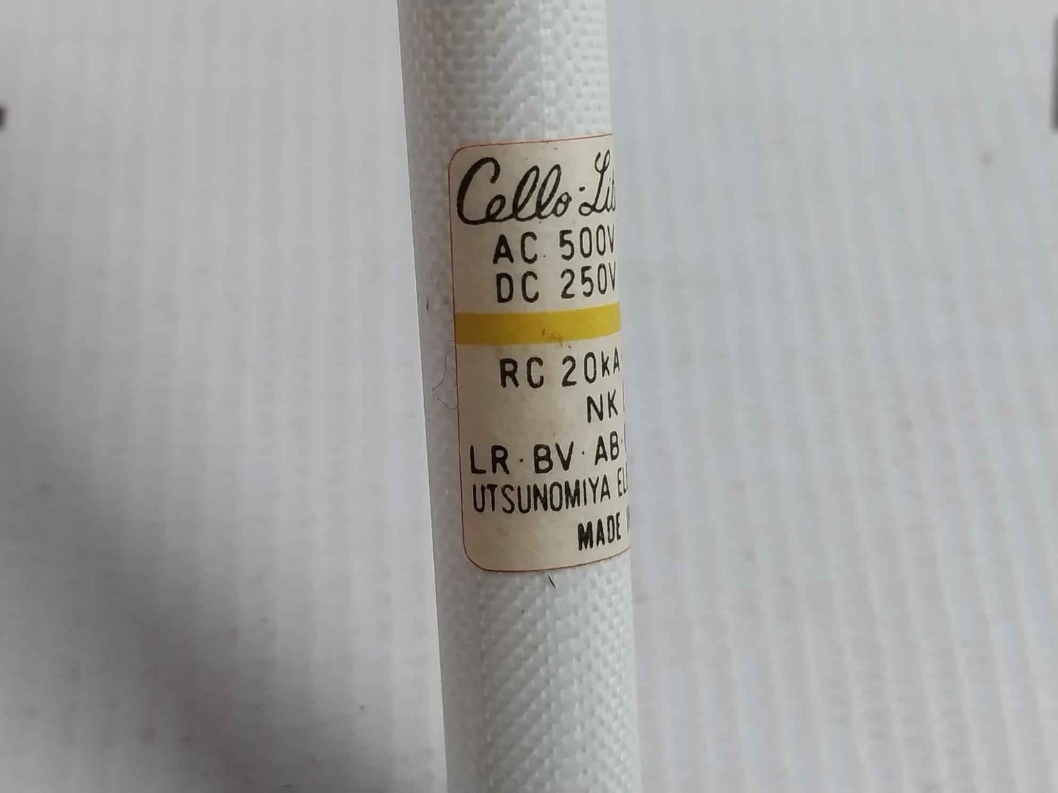 Lot of 5x Utsunomiya Electric Nc2 Cello-lite Fuse Ac 500v Dc 250v