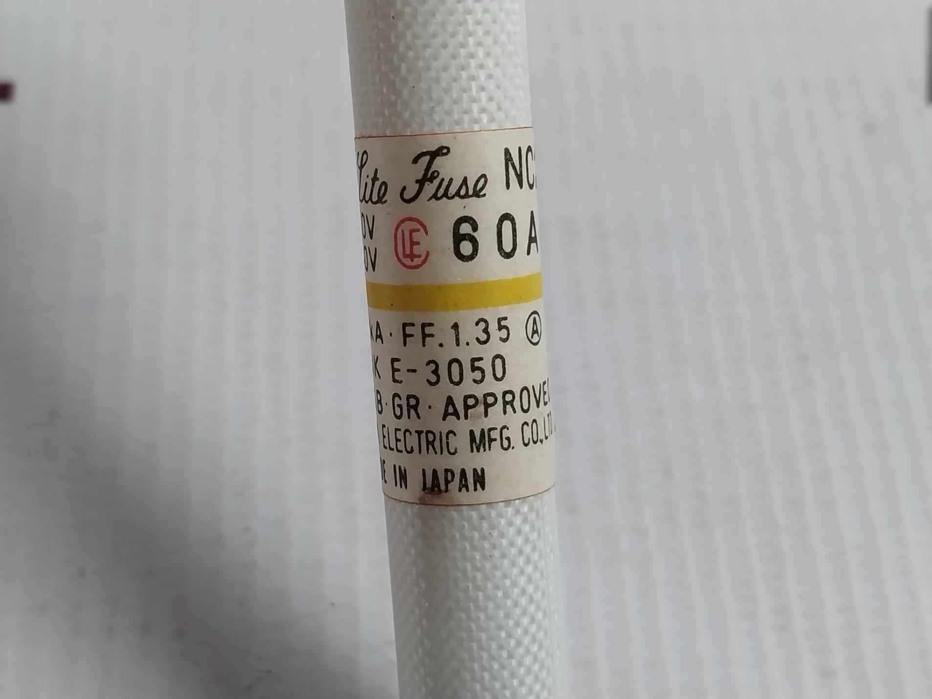 Lot of 5x Utsunomiya Electric Nc2 Cello-lite Fuse Ac 500v Dc 250v