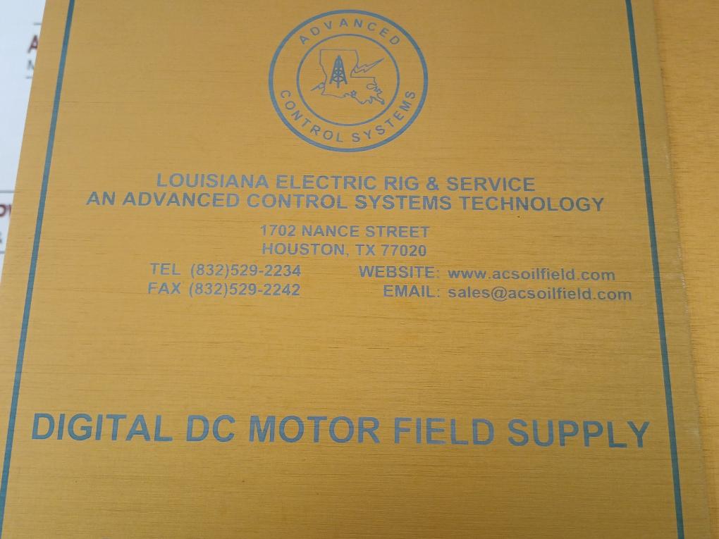 Digital Dc Motor Field Supply 4600X 170152 L.E.R.S. Static Reversing