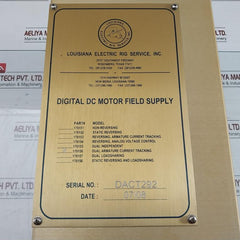 Louisiana Electric 160089, 160102 Digital Dc Motor Field Supply Module 170156
