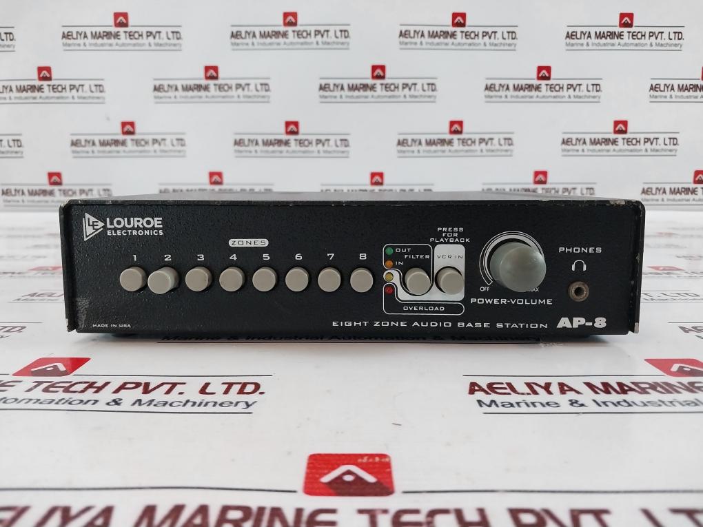 Louroe Electronics Ap-8 8-zone 2-way Audio Monitoring Base Station