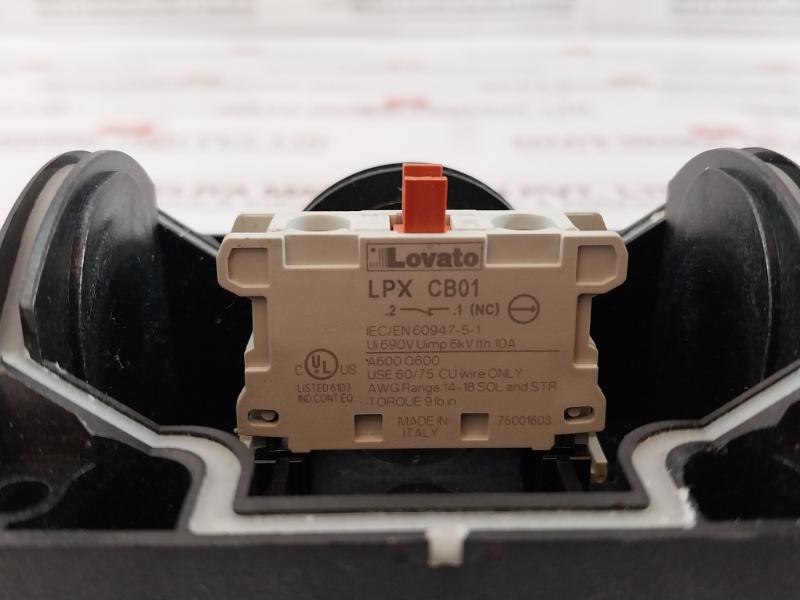 Lovato Lpzp 1B802 Lpz Complete Control Station With Lpxcb01 Contact Element 690V