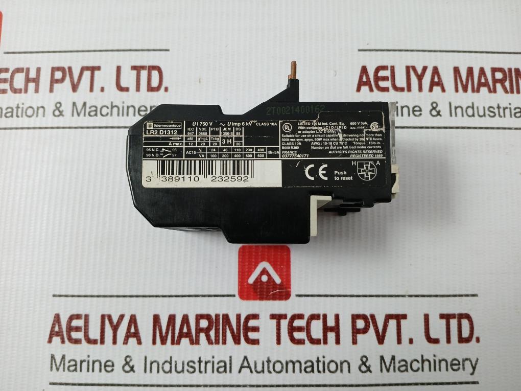 Lr2 D13 Telemecanique 750V/5A Thermal Overload Relay For Motor
