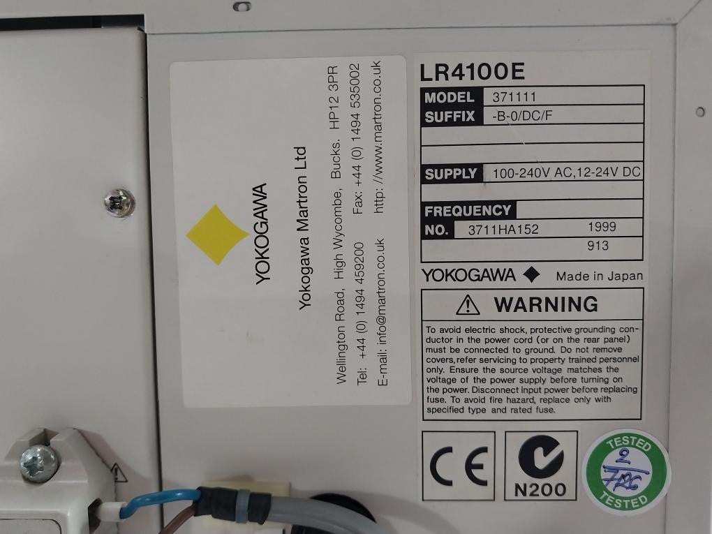 Lr4100e-Yokogawa-371111-B-0-Dc-F-00-240v-Ac-12-24v-Dc-Industrial-Chart-Recorder-7
