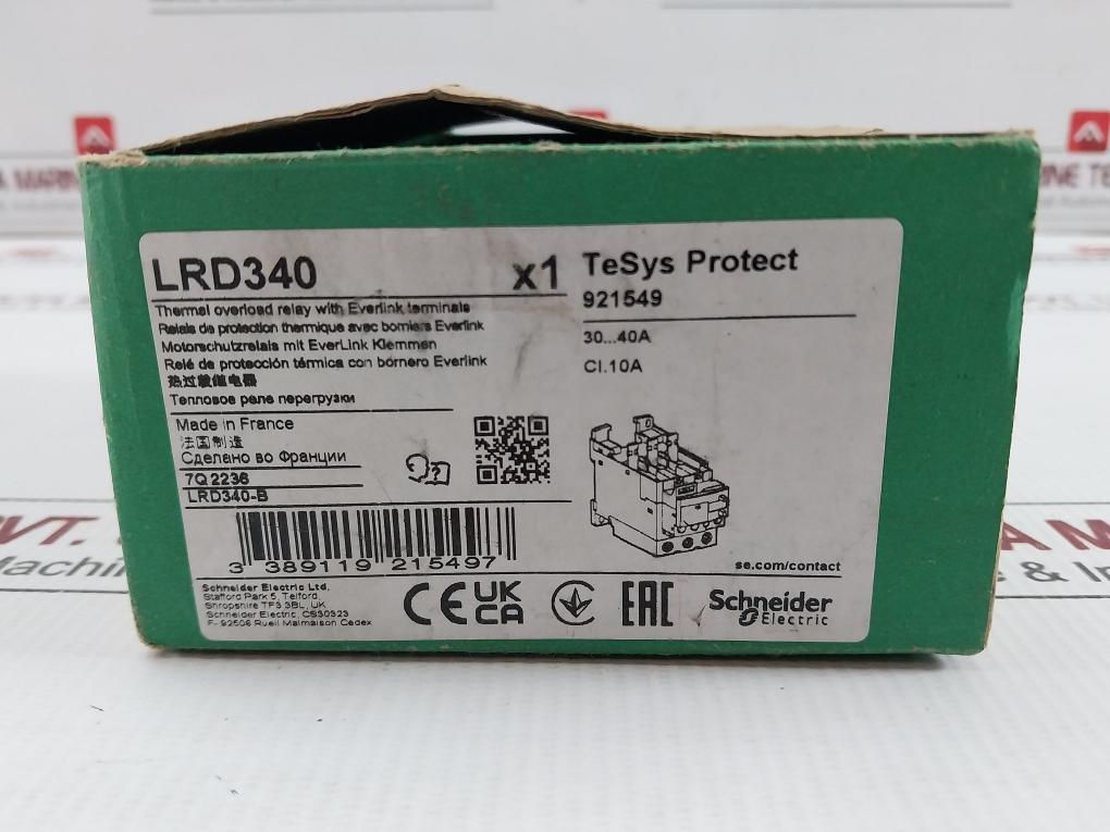 Lrd340 Schneider Electric Thermal Overload Relay 30-40A,690V-50/60Hz