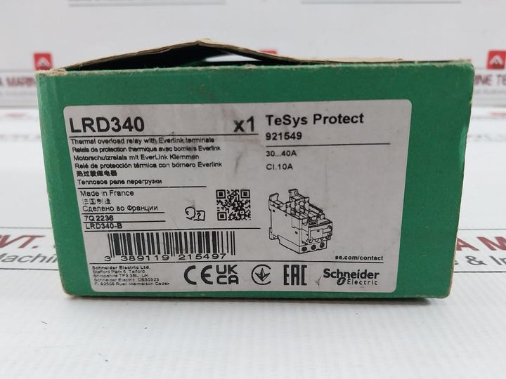 Lrd340 Schneider Electric Thermal Overload Relay 30-40A,690V-50/60Hz