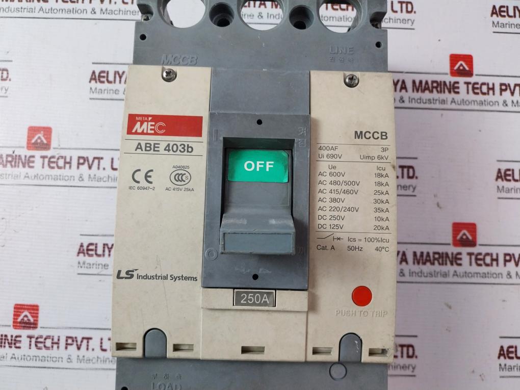 Ls Abe 403B 3Pole Molded Case Circuit Breaker 250A 690V