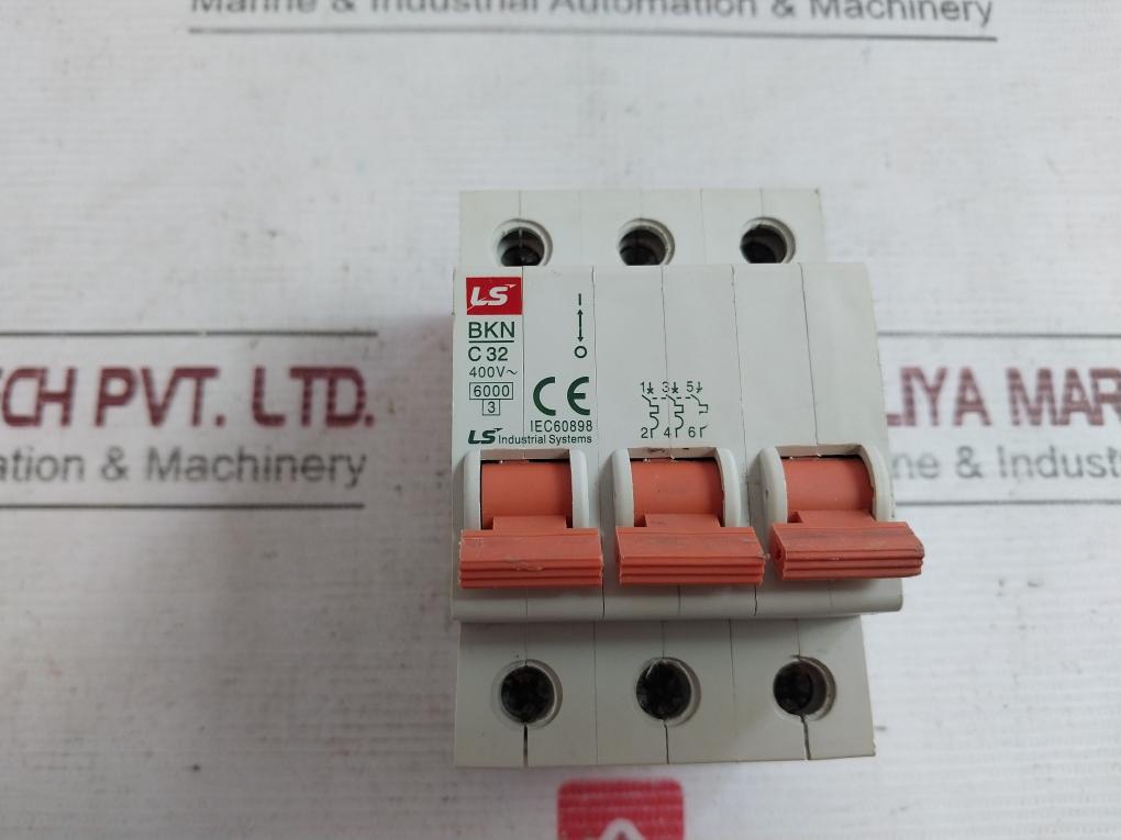 Ls Bkn C 32 Circuit Breaker 400V- 6000/3 Iec60898