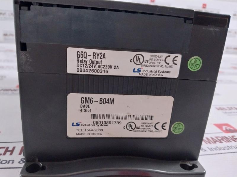 LS GM6-PAFA Programmable Logic Controller with Power Supply & Accessories
