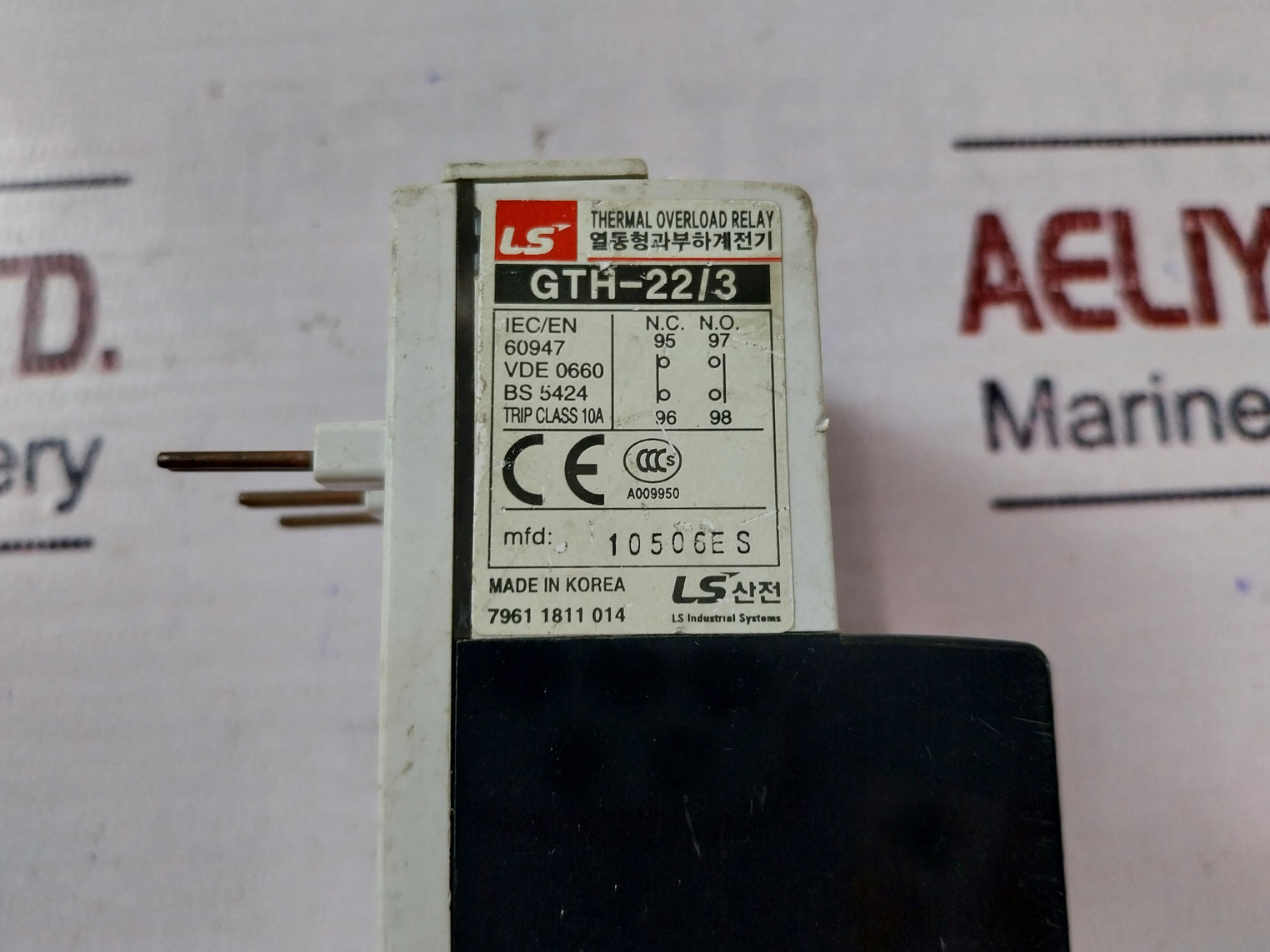 Ls Gth-22 Thermal Overload Relay A009950 16-22 Arc 7961 1811 014