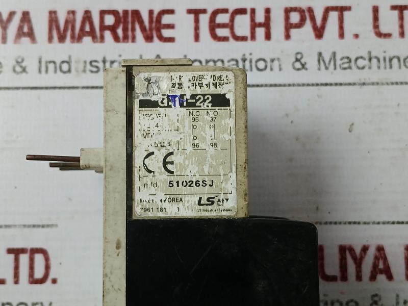 Ls Gth-22 Thermal Overload Relay Vde 0660 Iec/En 60947 Bs 5424 51026Sj