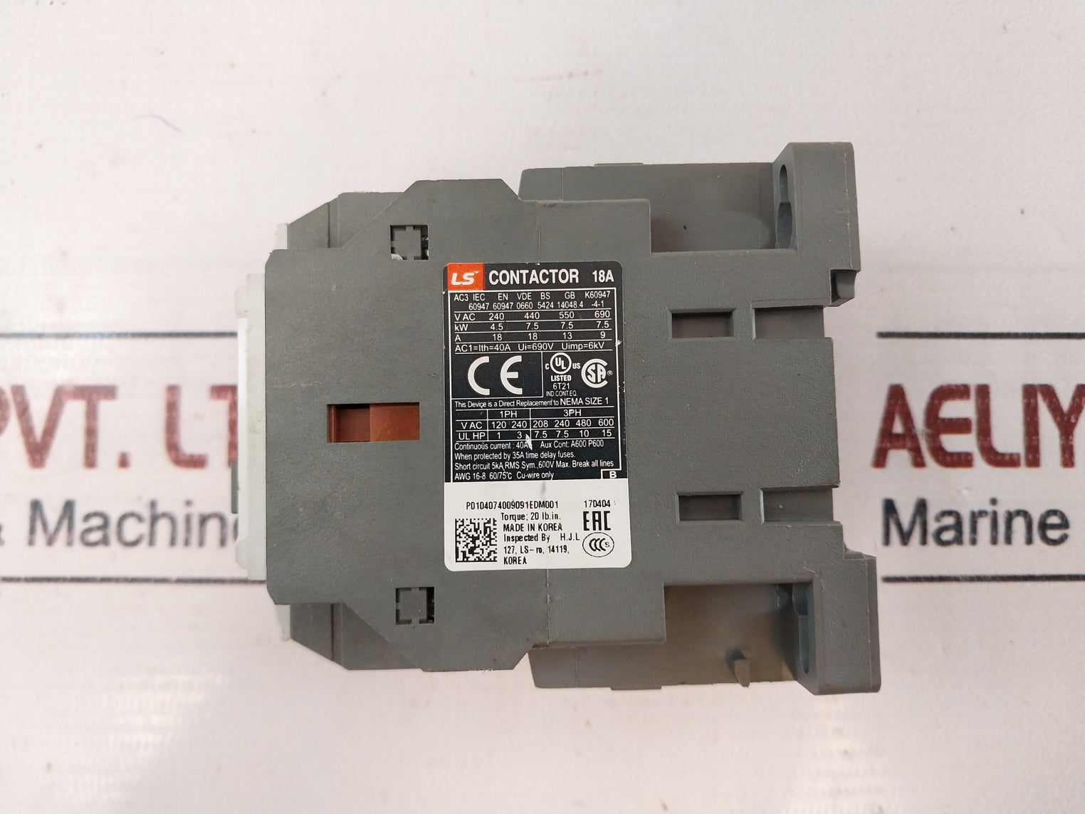 Ls Mc-18B Contactor 40A 690V