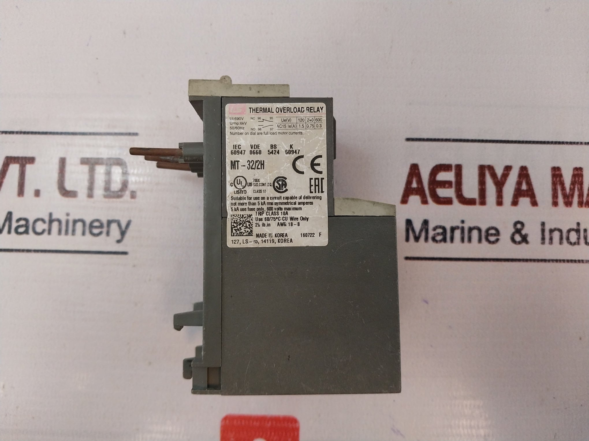 Ls Mt-32/2H Thermal Overload Relay 690V 10A