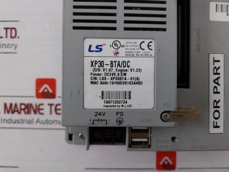 Ls Xp30-bta/Dc Interface Hmi Display Ecc010031 Dc24V 8.5W