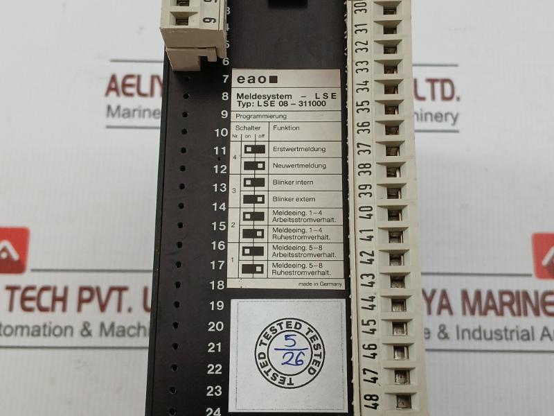 Lse 08–311000 Eao Reporting System