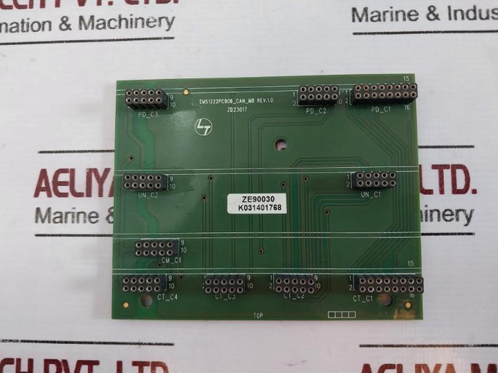 Larsen & Toubro Ems1322pcb06_can_mb Pcb Board Rev 1.0 Zd23017