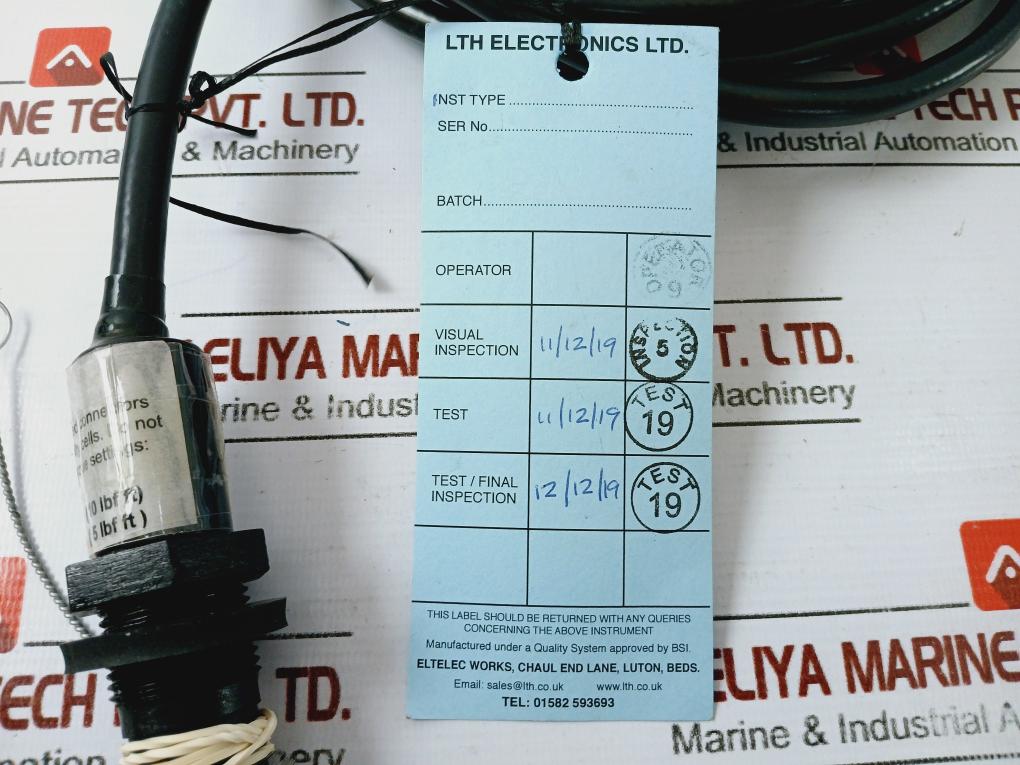 Lth Electronics Cmc7/10/pt43 Conductivity Cell, 7 M, 0.75” Bspm