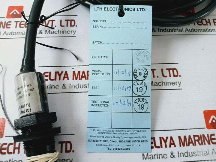 Lth Electronics Cmc7/10/pt43 Conductivity Cell, 7 M, 0.75” Bspm