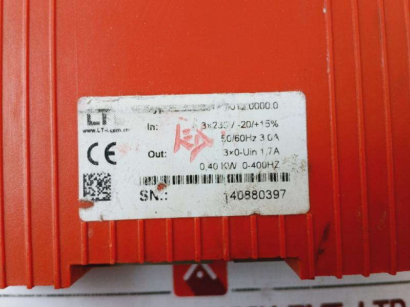 Lti Sc52.0040.0012.0000.0 Servo Drive 50/60Hz 3.0A 0.40 Kw 0-400Hz