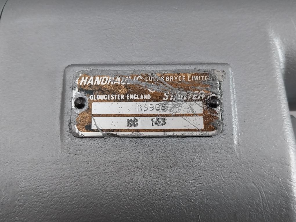 Lucas Bryce Kc 143 Prestolite Handraulic Starter B35G8