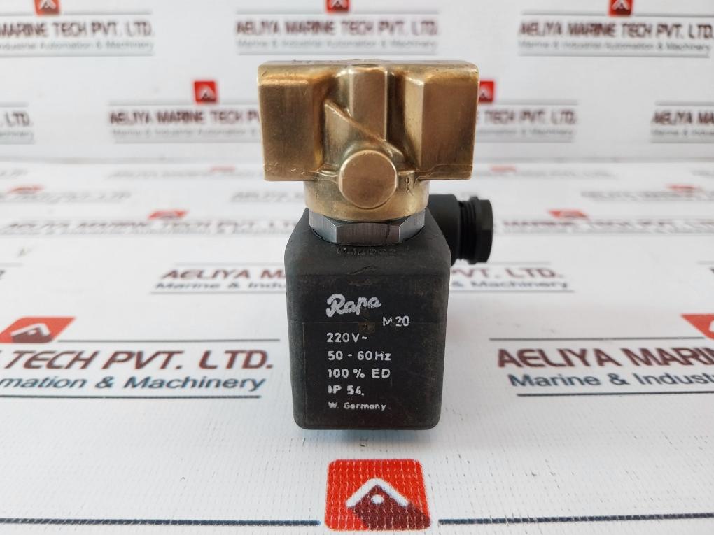 Lucifer/ Rapa 121k02 C16 A Solenoid Valve W/ Coil M20 Ip20 220v~ 50-60hz